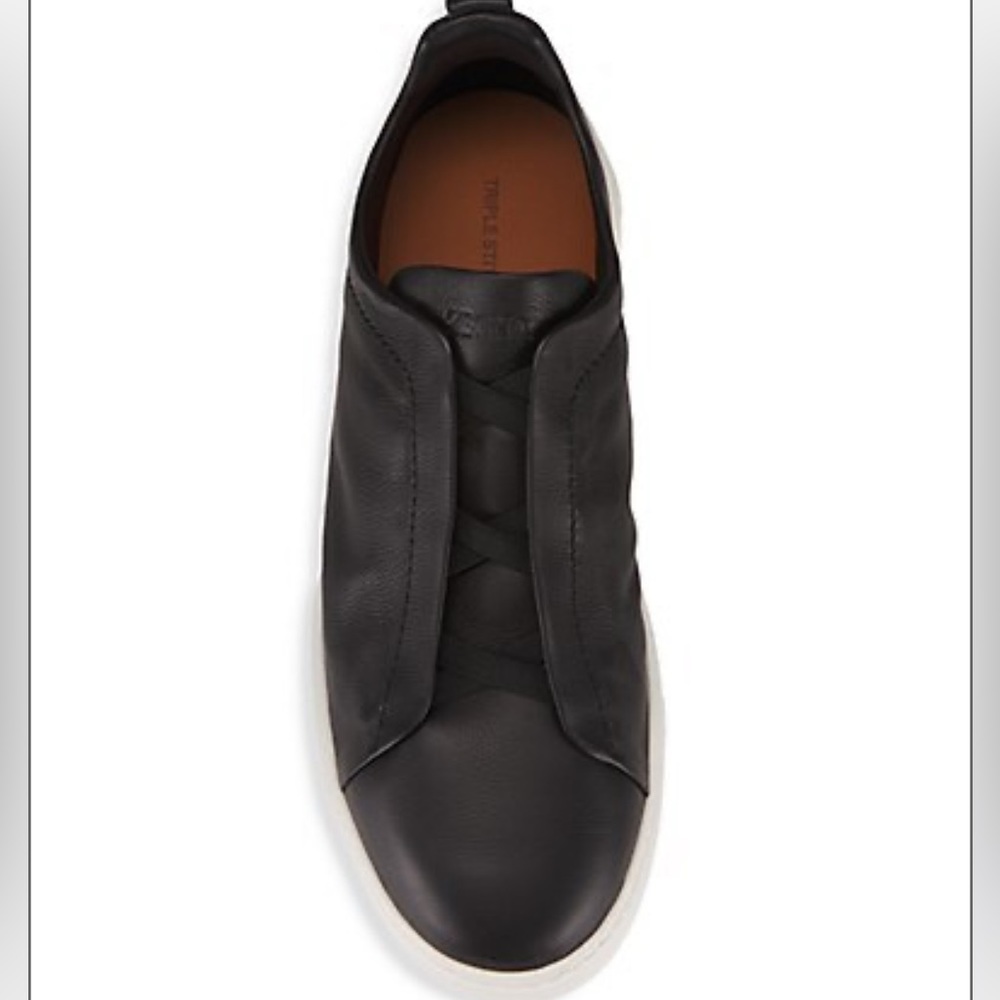 Men’s Ermenegildo Zegna Triplestich leather sneakers